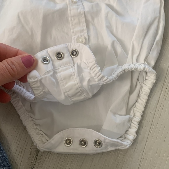 Janie and Jack matching set button down shirt and chambray pants lined size‎ 0/3 - Picture 5 of 9